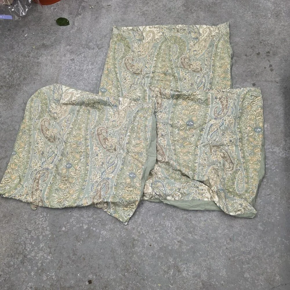 Pottery Barn Sienna Paisley Duvet Cover King Size 3 Euro Pillow Cases Included - Picture 10 of 16